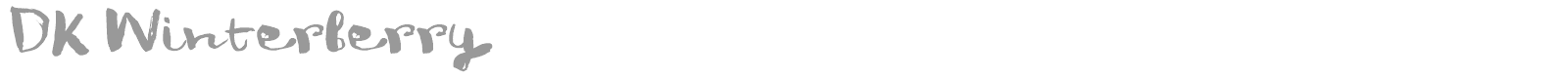 DK Winterberry font preview